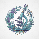 Ilustración de microscopio